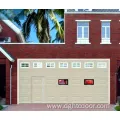 White Steel Insulated Sectional Garage Door with Pedestrian